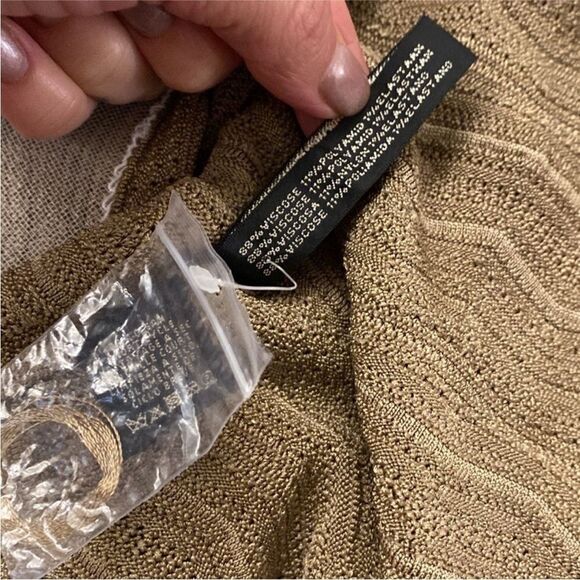 Ralph Lauren black label Elegant Tan Dress with Cardigan, L - Picture 14 of 14